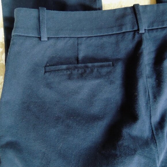 J. Crew Navy Minnie Crop Stretch Cottton Twill Pants 8 - Picture 4 of 8
